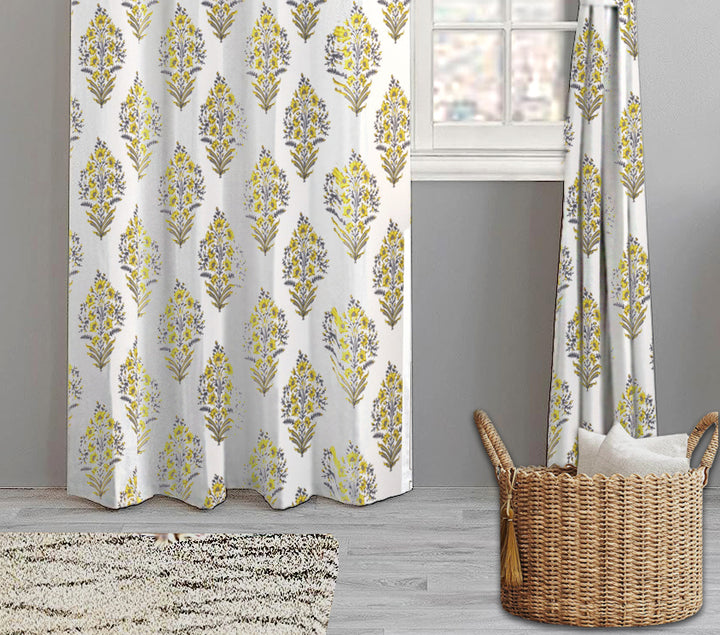 Duck Cotton Printed Curtains (100% Cotton)