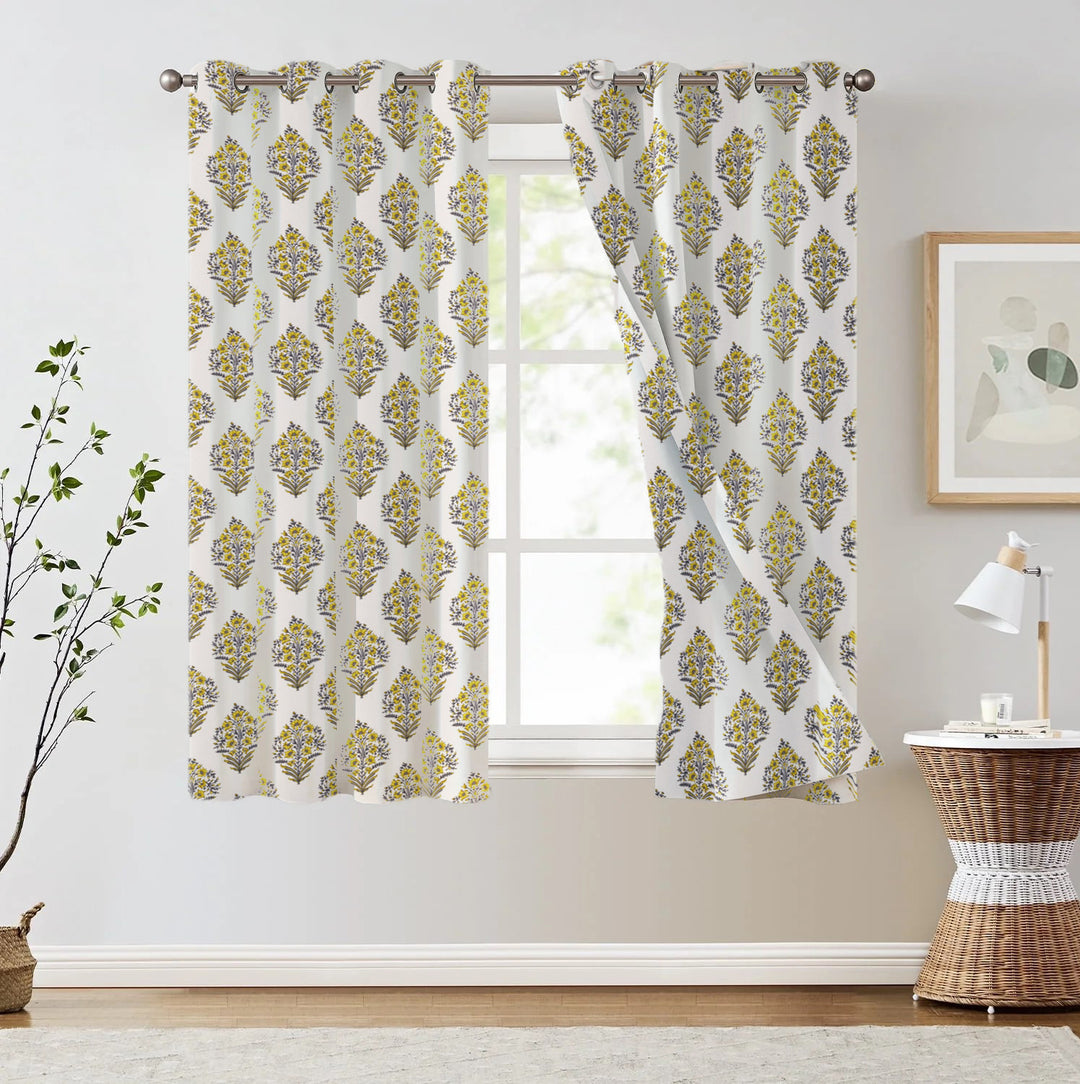 Duck Cotton Printed Curtains (100% Cotton)