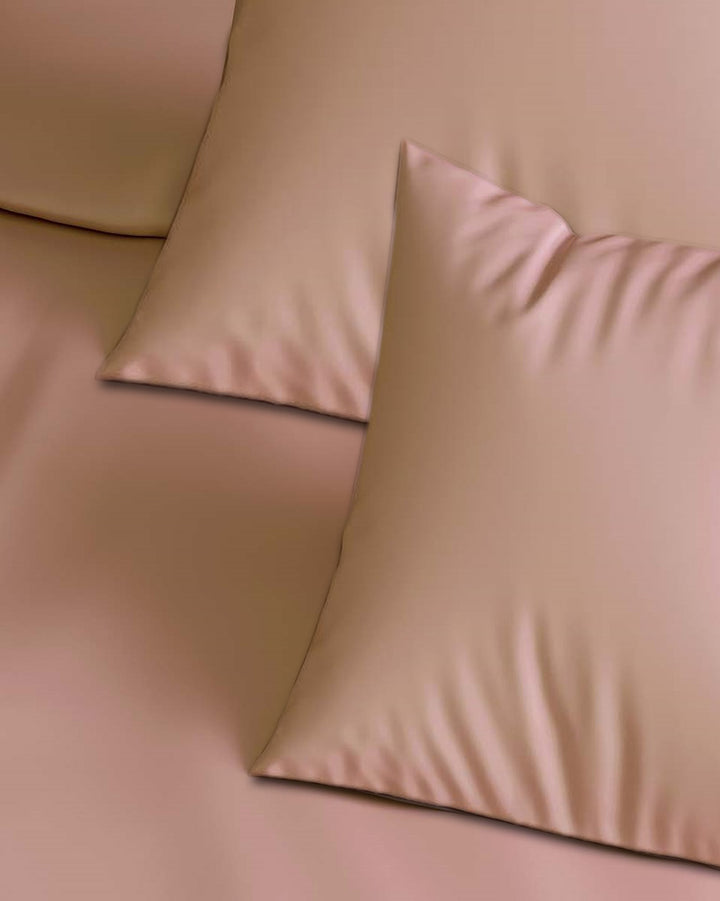 300TC Plain Cotton Pillow Covers - Pack of 2