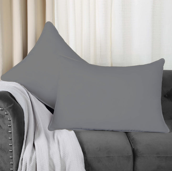 300TC Plain Cotton Pillow Covers - Pack of 2