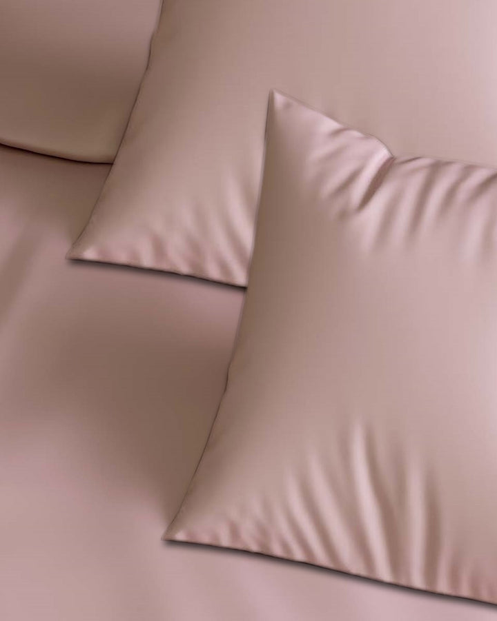 300TC Plain Cotton Pillow Covers - Pack of 2