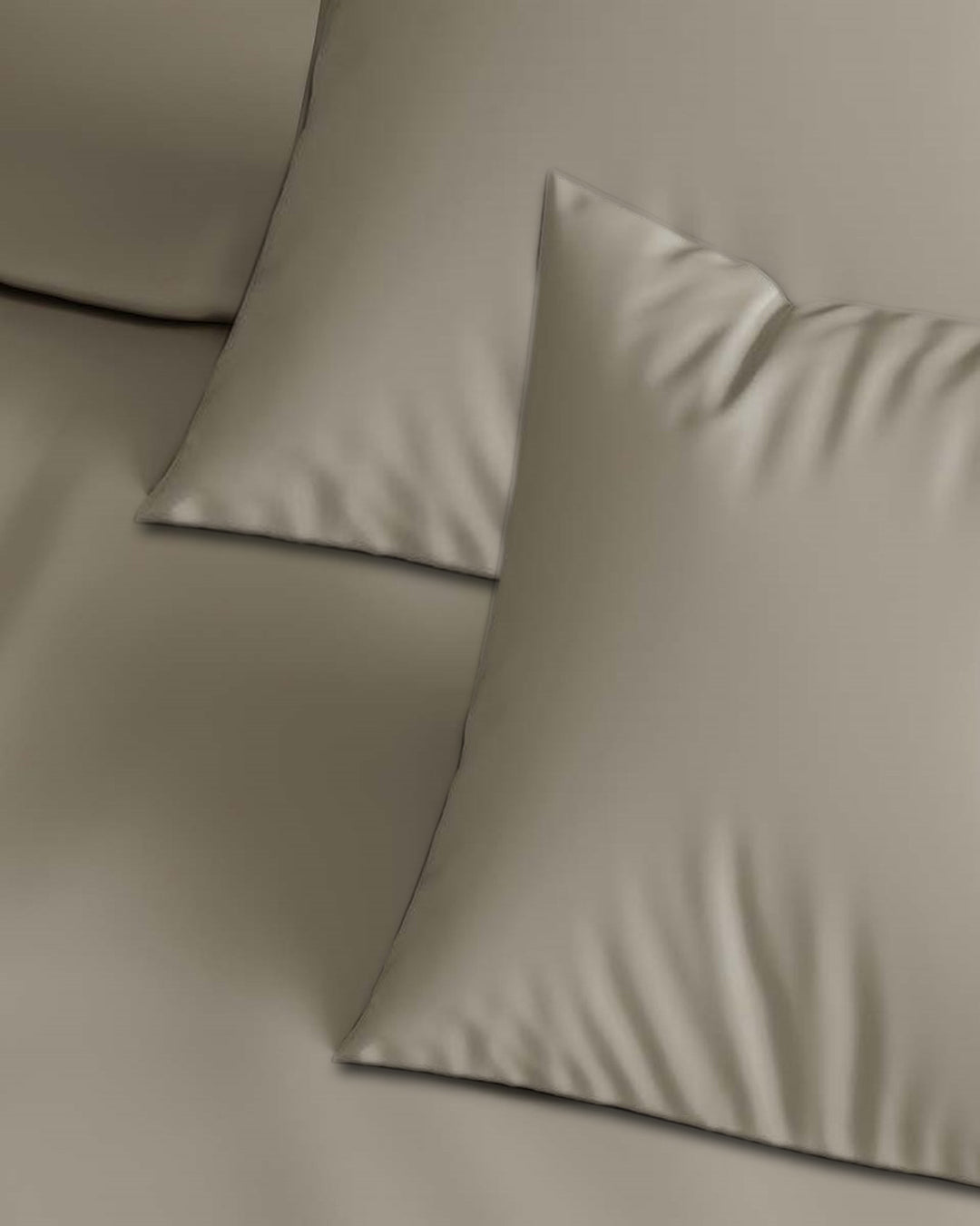 300TC Plain Cotton Pillow Covers - Pack of 2