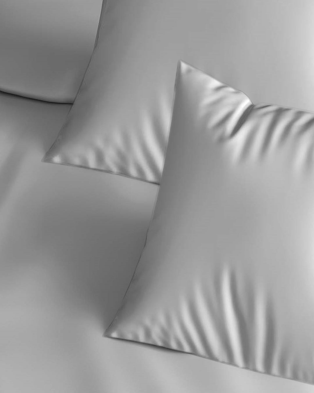 300TC Plain Cotton Pillow Covers - Pack of 2