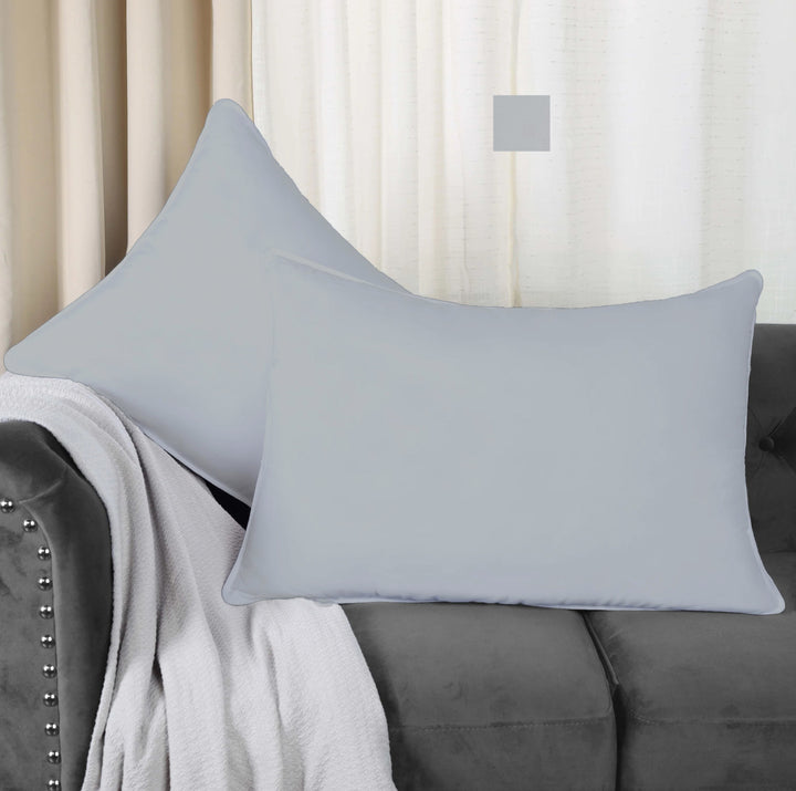 300TC Plain Cotton Pillow Covers - Pack of 2