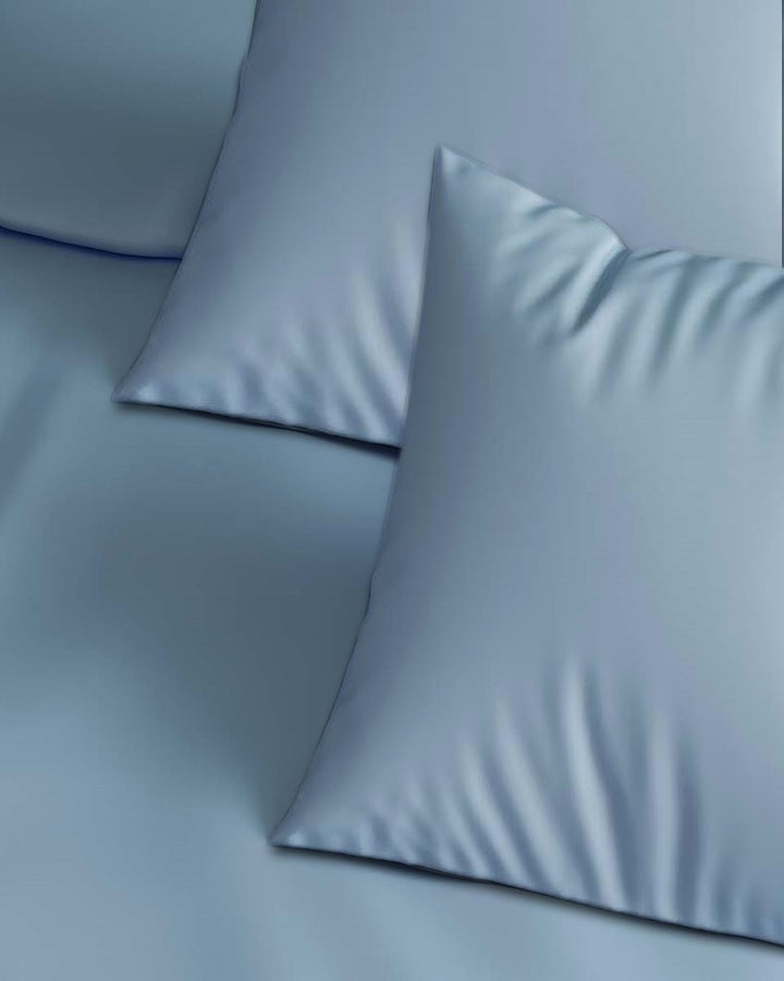 300TC Plain Cotton Pillow Covers - Pack of 2