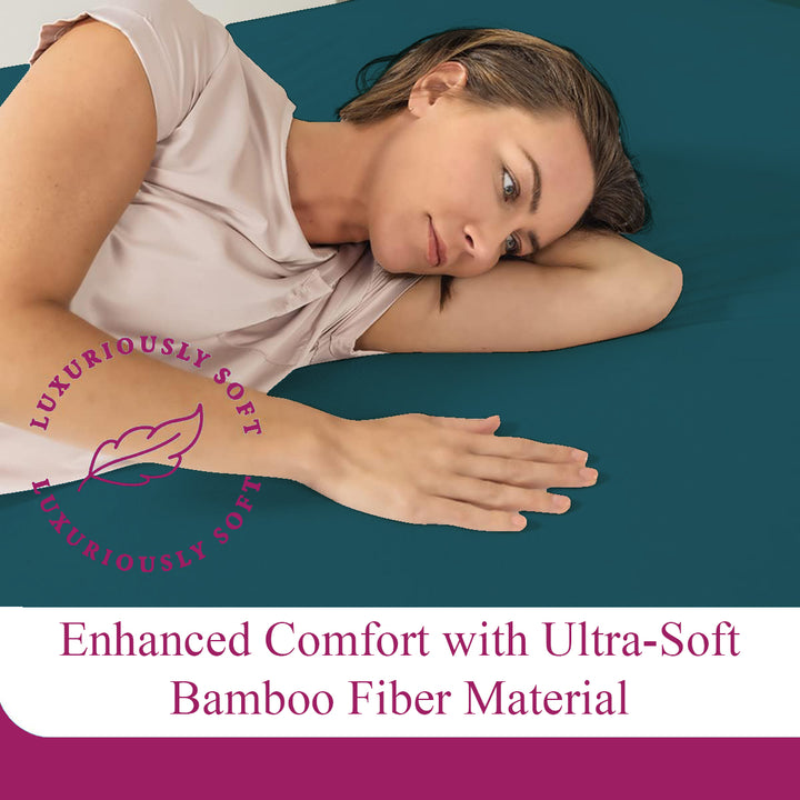 Antibacterial Hypoallergenic Silky Bamboo Waterproof Mattress Protector