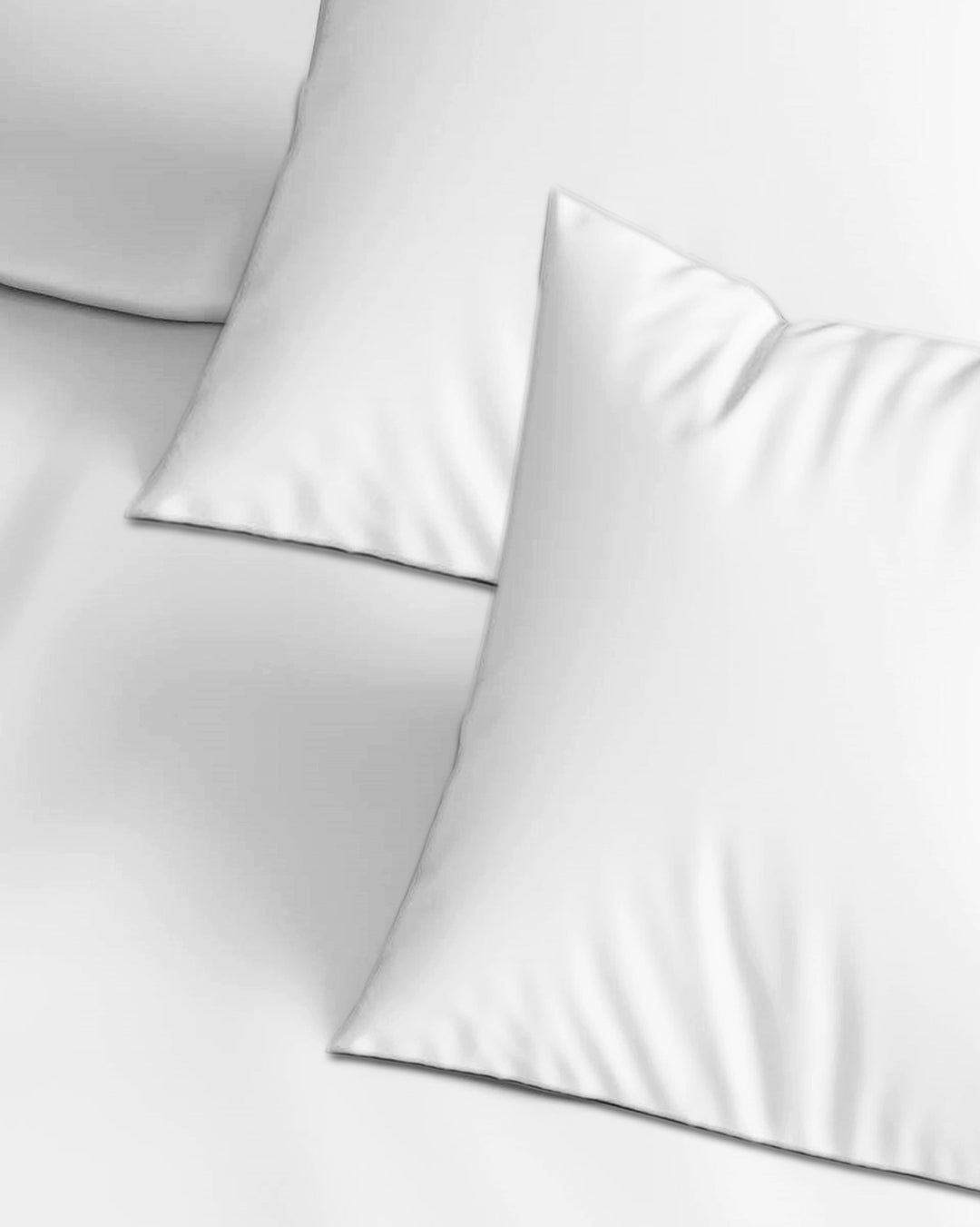 300TC Plain Cotton Pillow Covers - Pack of 2