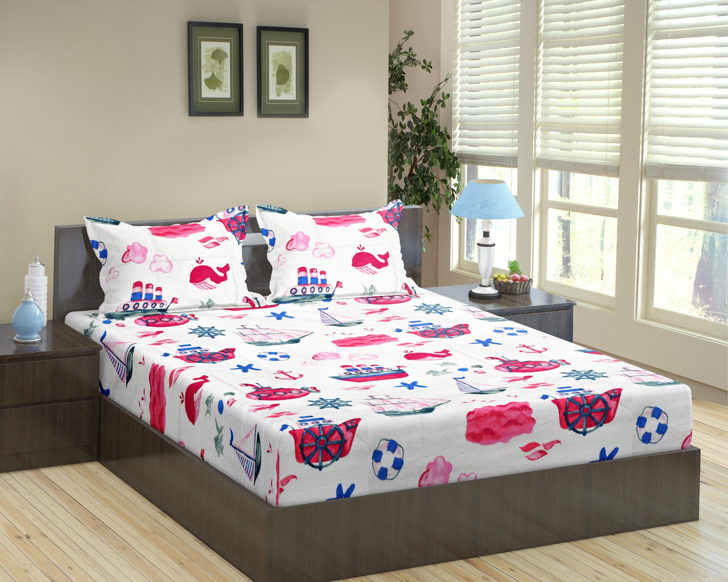 Pillow cover and bed sheet hotsell