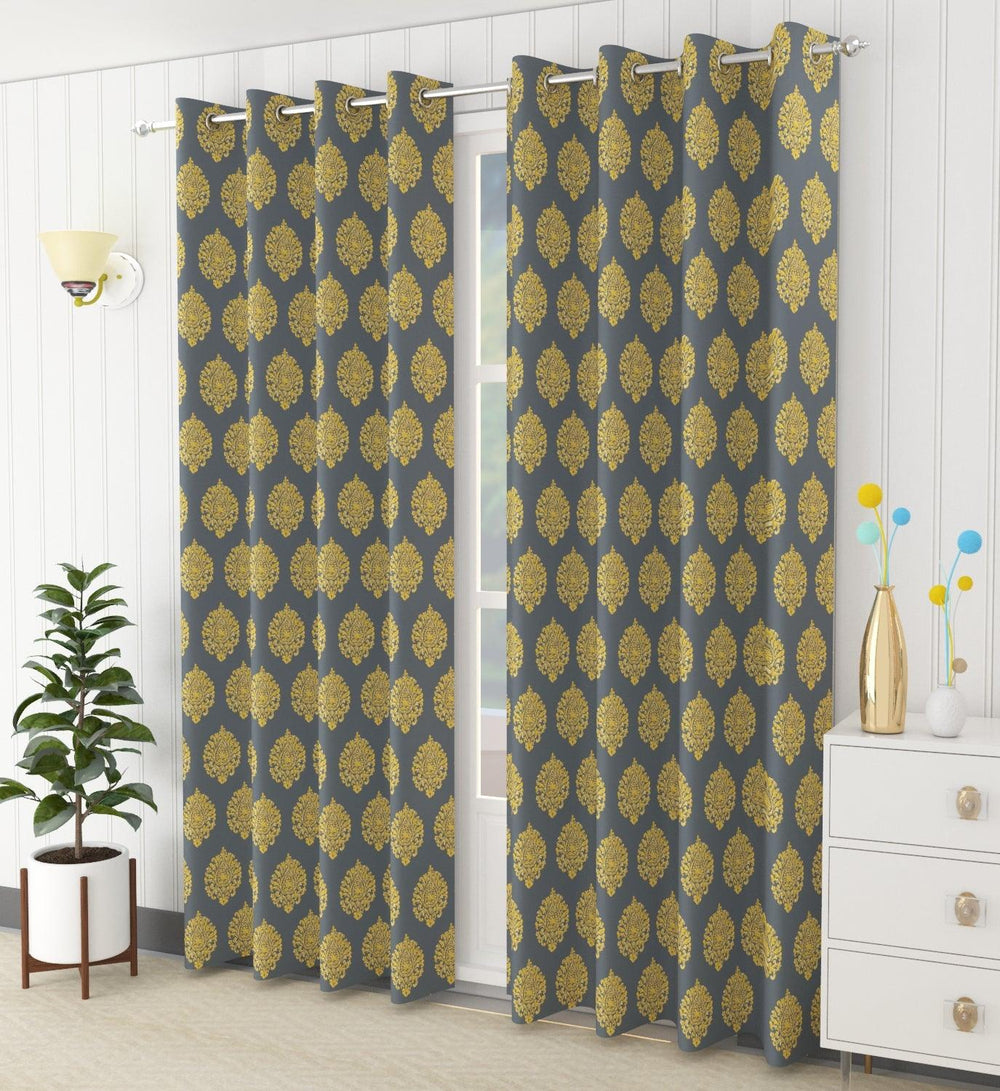 Lightweight Cotton Voile Curtains (Warm Grey Mustard) - Trance Home Linen